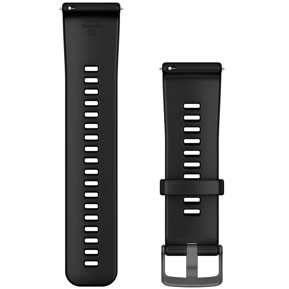 Garmin Schnellwechsel-Armband 24mm Schwarz Silikon bei CardioZone günstig online kaufen