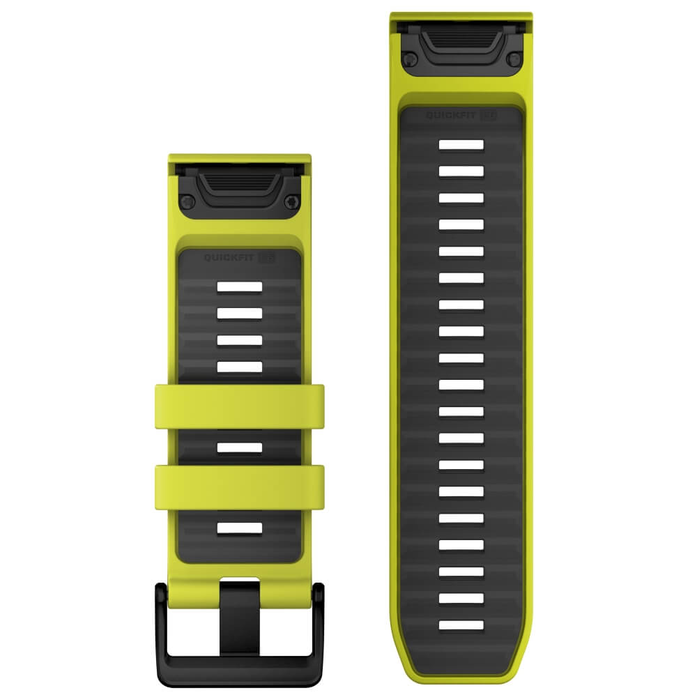 Garmin Quickfit Silikon Armband 26mm Amp-Yellow-Kieselgrau fenix 8 51mm u.a. bei CardioZone günstig online kaufen