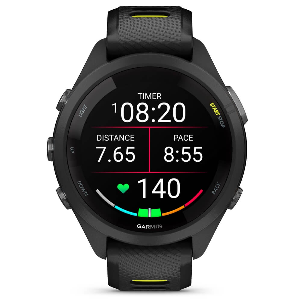 Garmin Forerunner 265S Schwarz - Schwarz/Zitronengelb bei CardioZone günstig online kaufen