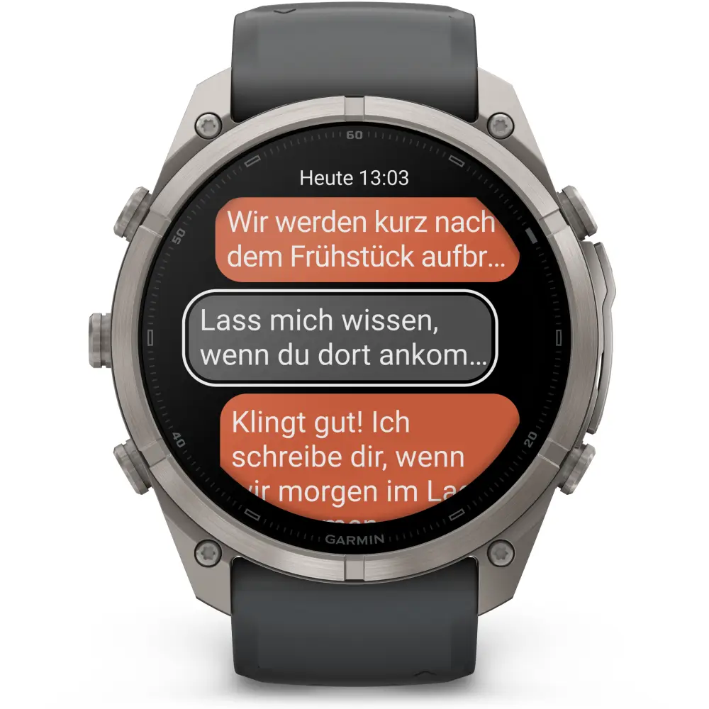 Garmin fenix 9 Pro inReach 51 mm Titan Graphit/Schwarz