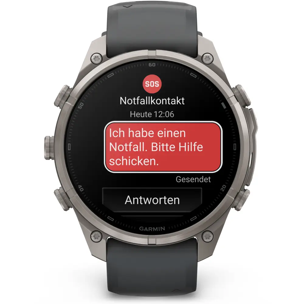Garmin fenix 9 Pro inReach 47 mm Titan Graphit/Schwarz