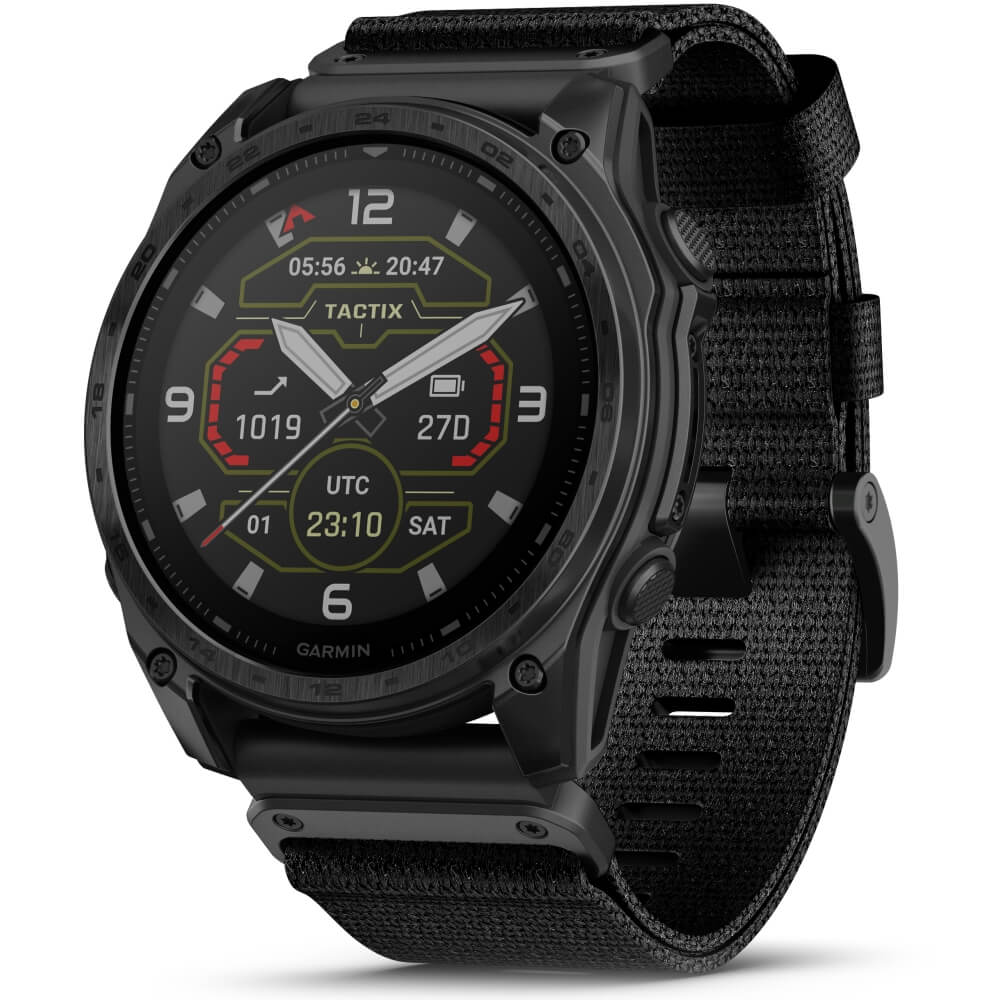Garmin tactix 8 51 mm Solar Sapphire Schwarz Titan DLC Nylon-Armband 26mm bei CardioZone günstig online kaufen