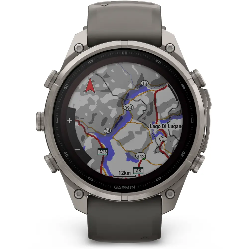 Garmin fenix 9 Pro inReach Solar 47 mm Titan Kieselgrau/Silbergrau
