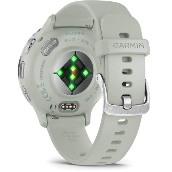 Garmin Venu 3S Salbeigrau/Silber Silikon 20mm Silikon Schnellwechsel-Armband bei CardioZone günstig online kaufen