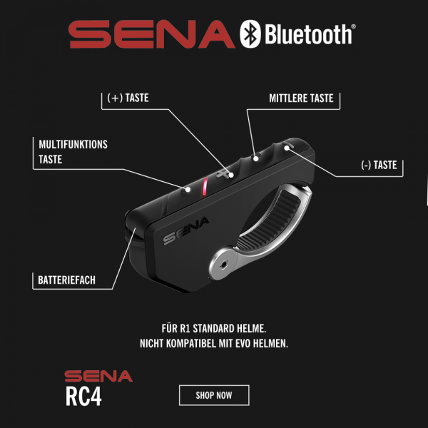 Sena RC4 Bluetooth Fernbedienung für R1 Standard Helme bei CardioZone günstig online kaufen