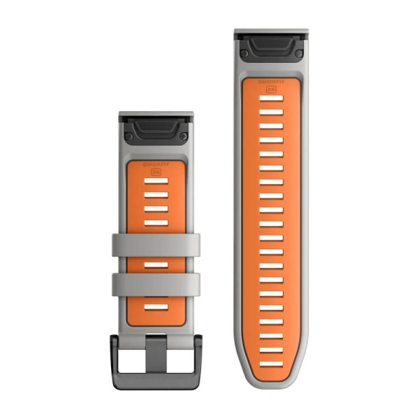Garmin Quickfit Silikon Armband 26mm Nebelgrau/Glutorange bei CardioZone günstig online kaufen