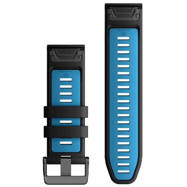 Garmin Quickfit Silikon Armband 26mm Schwarz/Blau bei CardioZone günstig online kaufen