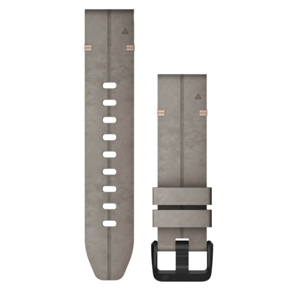 Garmin Quickfit Velourleder Armband 20mm Grau / Schnalle Schiefergrau fenix 7S/6S