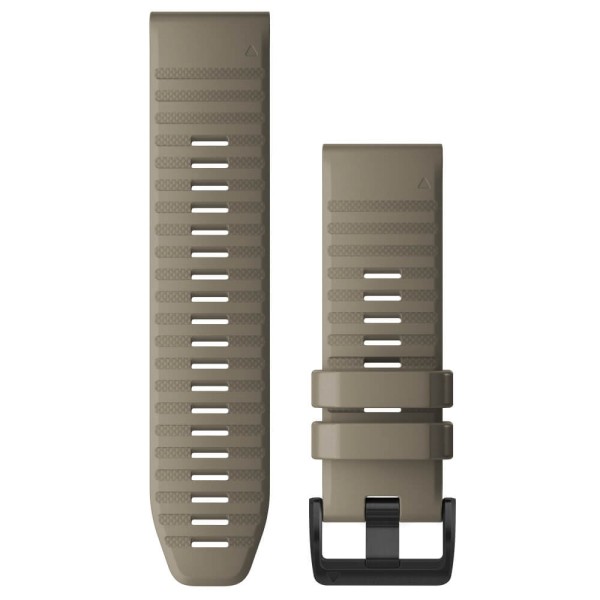 Garmin Quickfit Silikon Armband 26mm Dunkelbeige / Schnalle in Schiefergrau für fenix 6X bei CardioZone günstig online kaufen