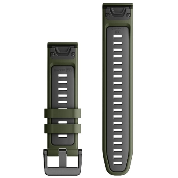 Garmin Quickfit Silikon Armband 22mm Moosgrün/Graphit bei CardioZone günstig online kaufen