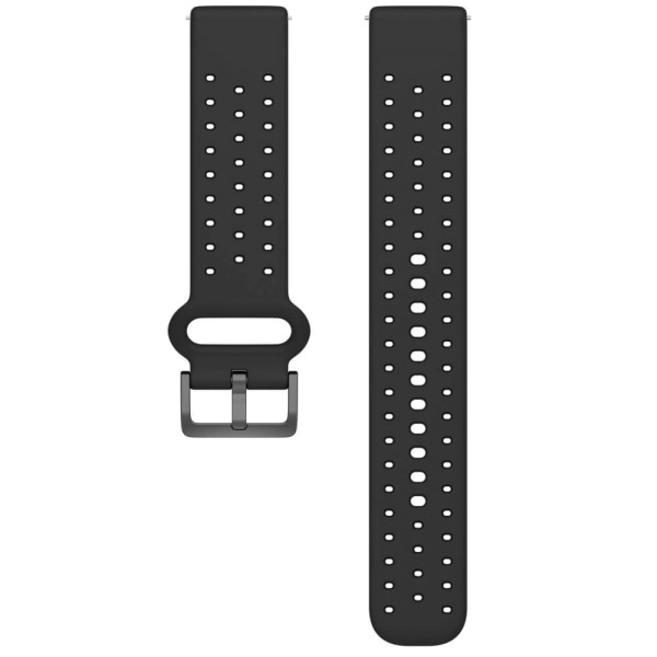 POLAR Silikon Armband 20mm Schwarz/Grau Gr. S/L bei CardioZone günstig online kaufen