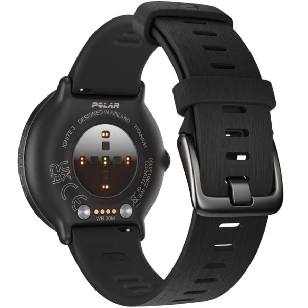 POLAR Ignite 3 Titanium Silikon Schwarz GPS Fitness Sportuhr bei CardioZone günstig online kaufen