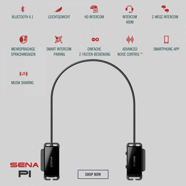 SENA PI universelles 2-Wege-Bluetooth-Intercom für Helme bei CardioZone günstig online kaufen