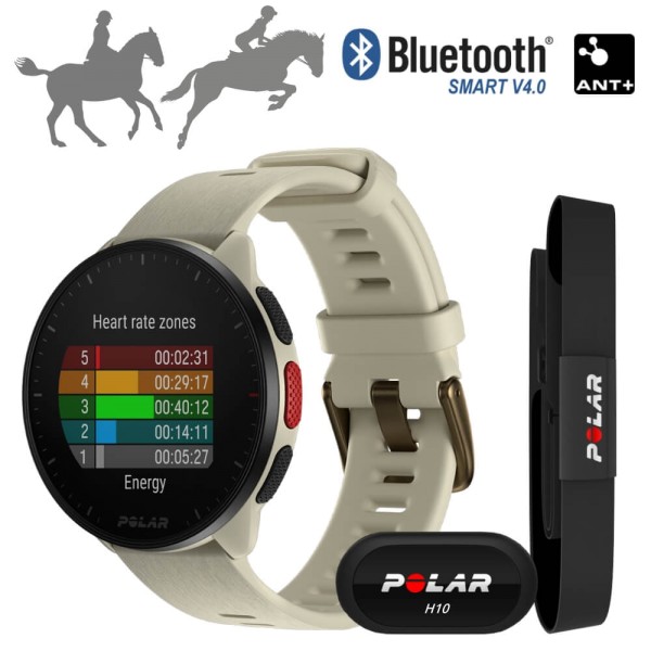 POLAR Equine Pacer Ride GPS Sportuhr Weiss + H10 Sender für Reitsport bei CardioZone online kaufen